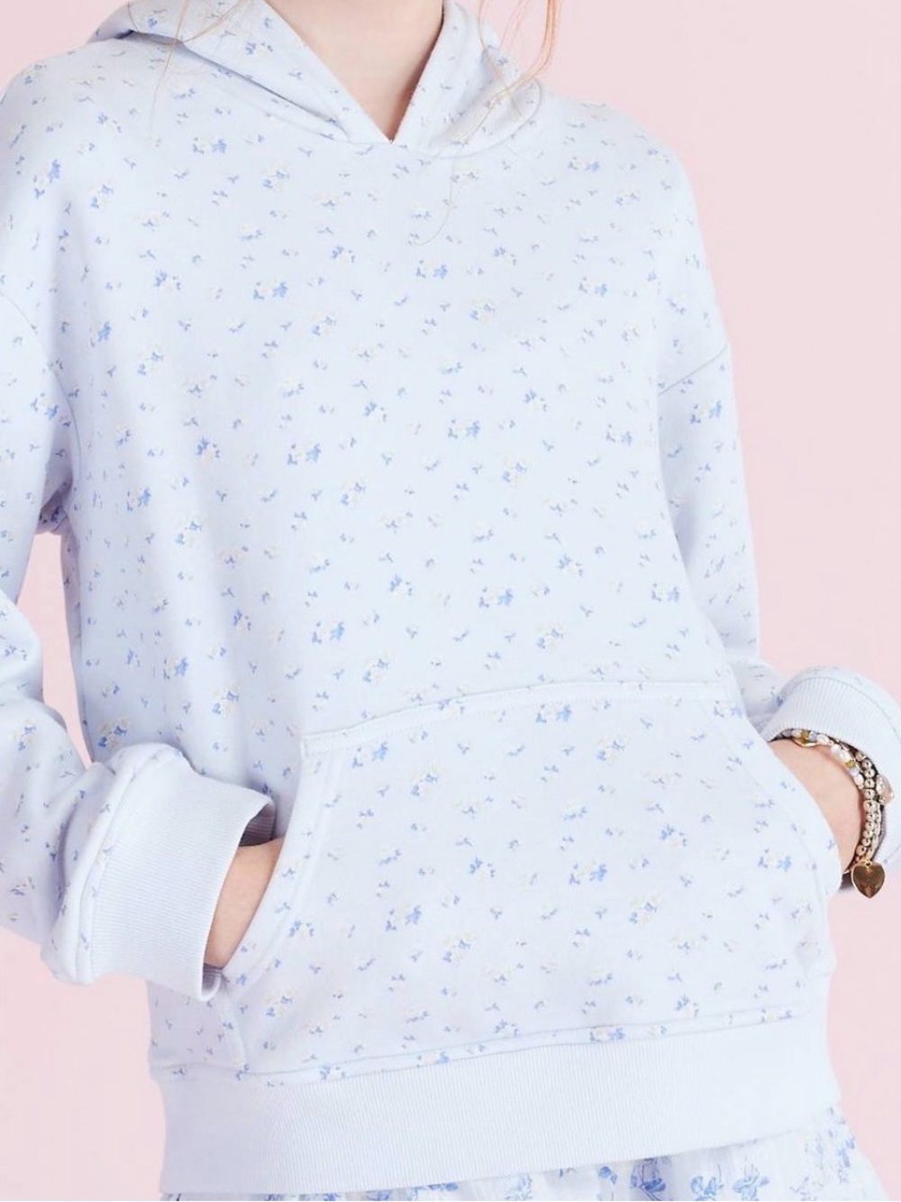 Target x Love Shack Fancy Sophia Everblooming Rosettes Ditsy French Terry Hooded